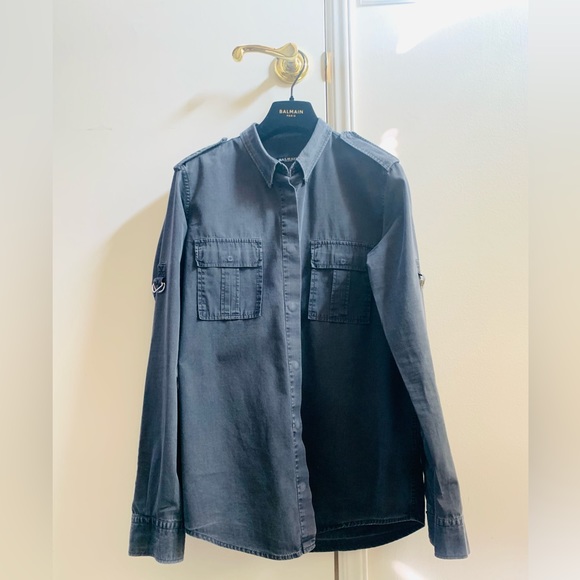 Rare Balmain Military Style Shirt